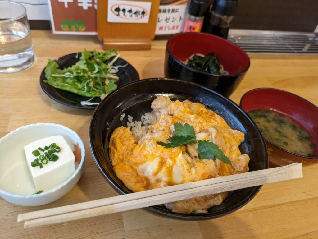 親子丼セット写真